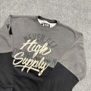 Dstrbt Sweatshirt Men's Large Never Get High On Your Own Supply Cotton
Y2K